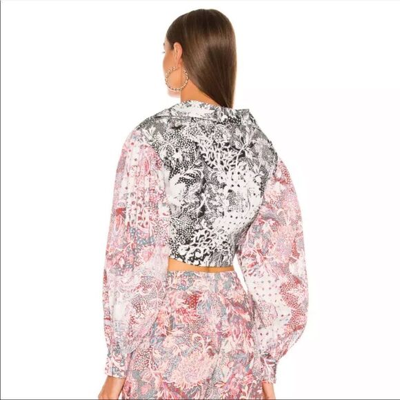 Rococo Sand Paola Shirt Twisted Knot in Multi-hue NWT! - Picture 3 of 13